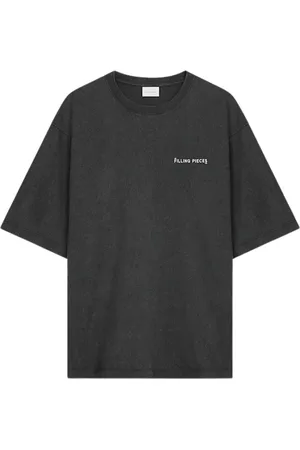Filling pieces Top, Dame, Sort, L, Bomuld, Vintage Sort Boxy T-Shirt