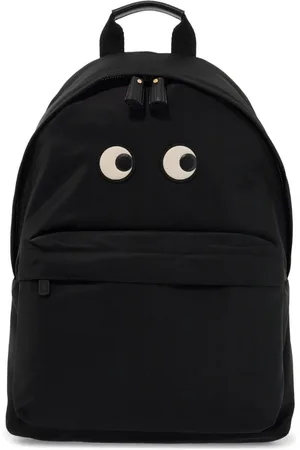 Anya Hindmarch Taske, Dame, Sort, ONE SIZE, Uld, Øjne Patch Rygsæk