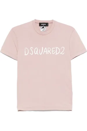 Dsquared2 Top, Dame, Lyserød, L, Lyserød Crew Neck T-shirt