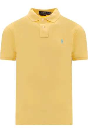 Ralph Lauren Top, Herre, Gul, 2XL, Bomuld, Gul Polo Skjorte til Mænd