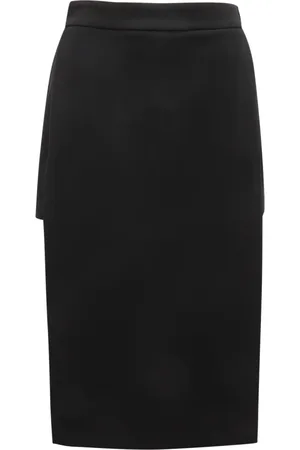Elisabetta Franchi Nederdel, Dame, Sort, XS, Midi Crêpe Stretch Nederdel Shorts