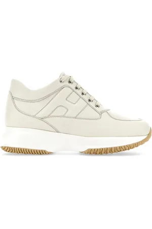 Hogan Sko, Dame, Hvid, 36 1/2 EU, Læder, Interaktive Hvide Sneakers