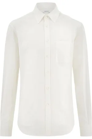 Salvatore Ferragamo Skjorte, Herre, Hvid, L, Bomuld, Klassisk Skjorte
