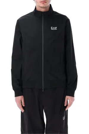 EA7 Jakke, Herre, Sort, XL, Uld, Sort Zip-Up Sweatshirt Core Identity