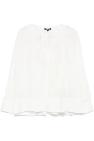 Soeur Bluser & Skjorter, Dame, Hvid, XS, Hvid Raglan Ærme Skjorte