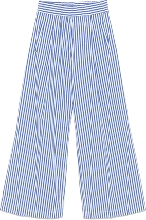 SEMICOUTURE Bukser, Dame, Blå, M, Blå Elastisk Talje Bukser