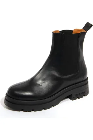Trussardi Sko, Dame, Sort, 36 EU, Læder, Beatles Læderstøvler Made in Italy