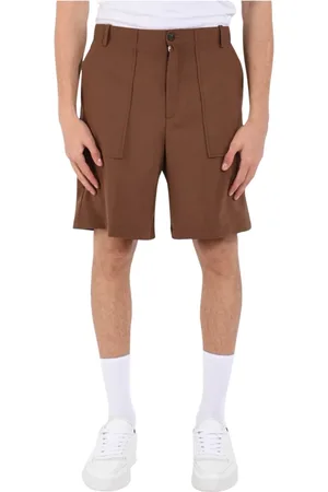 Mauro Grifoni Shorts, Herre, Brun, 2XL, Uld, Fresco Lana Bermuda Shorts