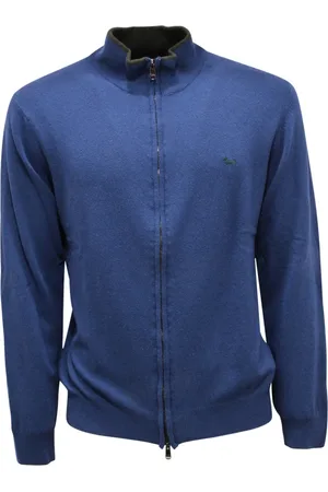 HARMONT&BLAINE Strik, Herre, Blå, 3XL, 9645Ap cardigan sweater e