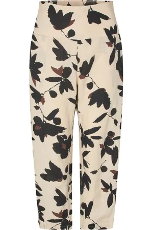 Masai Bukser, Dame, , S, Linned, Behagelige Linnedblandede Cropped Bukser