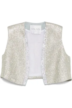FORTE FORTE Top, Dame, Gul, S, Uld, Elegant Strik Oro Ss25