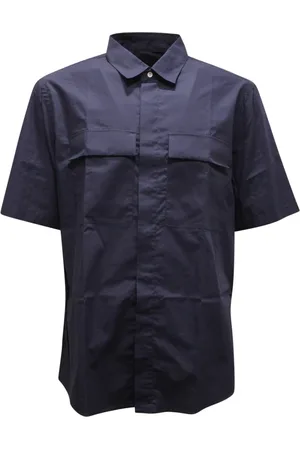 LOW BRAND Skjorte, Herre, Blå, XL, Uld, Dobbeltlomme skjorte i S120 stil