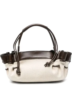 Hereu Taske, Dame, Brun, ONE SIZE, Uld, Brun Skuldertaske med Magnetisk Lukning