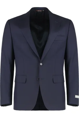 CANALI Jakke, Herre, Blå, 3XL, Uld, Klassisk Uldjakkesæt