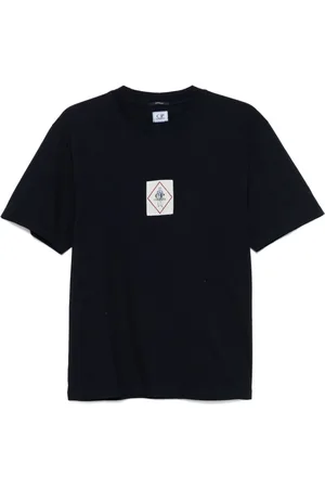 C.P. Company Top, Herre, Blå, L, Crew Neck T-shirt