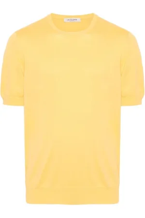 LA FILERIA Top, Herre, Gul, 2XL, Bomuld, T-shirts