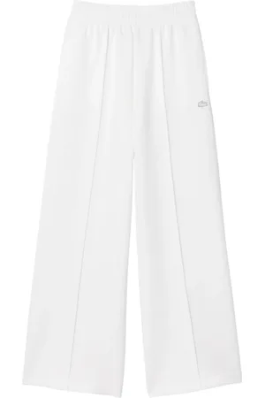 Lacoste Bukser, Dame, Hvid, XS, Uld, Hvide Stilfulde Bukser