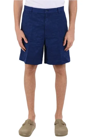 Aspesi Shorts, Herre, Blå, L, Bomuld, Bomuld Bermuda shorts med knap og lynlås