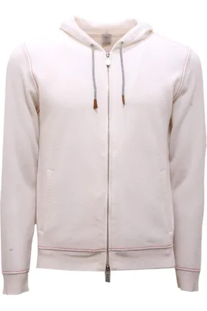 ELEVENTY Sweathshirts & Hoodies, Herre, Hvid, XS, Uld, Uld Kashmir Sweater Made in Italy