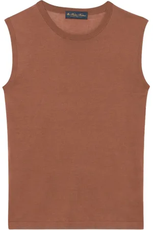 Brooks Brothers Top, Dame, Brun, XL, Bomuld, Silkeblandet Top