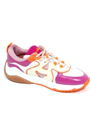 Hogan Sko, Dame, Flerfarvet, 37 1/2 EU, Fucsia/Orange Mode Sneakers med Memory Foam