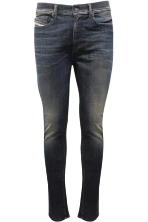 Diesel Jeans, Herre, Blå, W31, Skinny High Waist Bukser