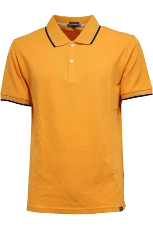 Geox Top, Herre, Gul, 2XL, Slim Fit Gul Garment Farvet T-shirt