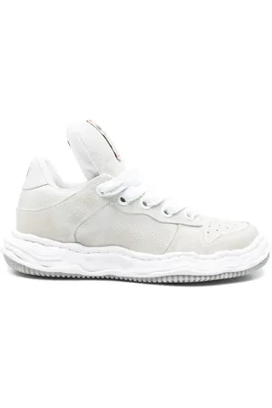 MIHARA YASUHIRO Sko, Herre, Hvid, 43 EU, Hvid Snøresneaker Maison