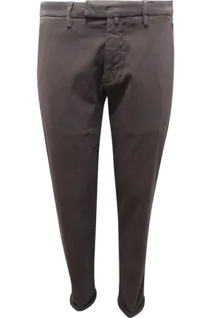 Briglia 1949 Bukser, Herre, Grå, S, Bomuld, Slim bomuld/tencel bukser vintage effekt