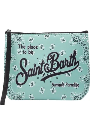 MC2 SAINT BARTH Taske, Herre, Blå, ONE SIZE, Scuba Zip Pung med Print
