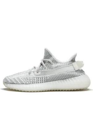 Yeezy Sko, Herre, Hvid, 49 1/3 EU, Moderne Hvide/Grå V2 Sneakers