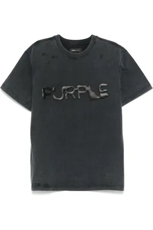 Purple Brand Top, Herre, Sort, XL, Sort T-shirt med rund hals