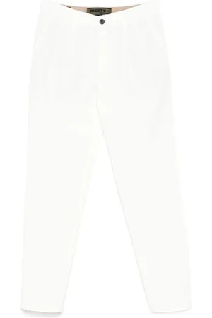 Incotex Bukser, Herre, Hvid, W35, Hvide Slim Fit Jeans med Lommer
