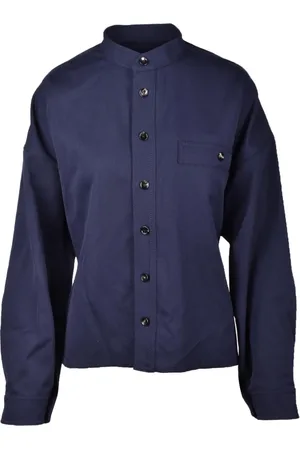 Bottega Veneta Skjorte, Dame, Blå, 3XS, Uld, Skjorte