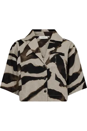 Copenhagen Muse Bluser & Skjorter, Dame, , XL, Linned, Natuli Bluse Kortærmet Linned