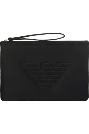 Emporio Armani Taske, Dame, Sort, ONE SIZE, Sort Eagle Logo Pochette Taske