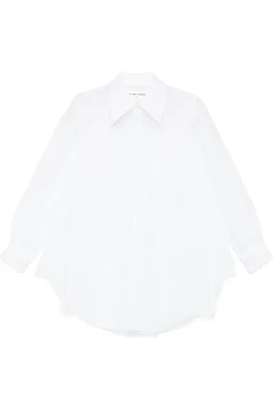 Comme des Garçons Bluser & Skjorter, Dame, Hvid, S, Hvid Button-Up Skjorte med Brystlomme
