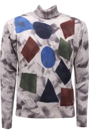 BOB der Bär Strik, Herre, Grå, S, Uld, Uld Turtleneck Sketch Lavet i Italien