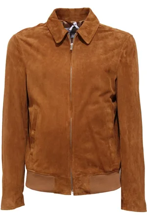 Dondup Jakke, Herre, Brun, XL, Uld, Vintage effekt ruskind jakke med lynlås