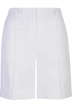 ELEVENTY Shorts, Dame, Hvid, 2XS, Bomuld, Bomuld Lyocell Bermuda Shorts