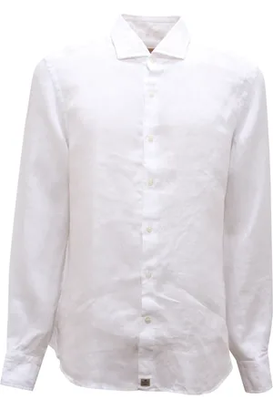SONRISA Skjorte, Herre, Hvid, XL, Linned, Sølv Linned Skjorte Model L9 T5104