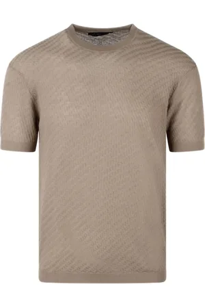 LOW BRAND Top, Herre, , L, Bomuld, Jacquardmønster T-shirts og Polos