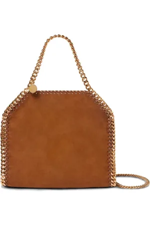 Stella McCartney Taske, Dame, Brun, ONE SIZE, Uld, Brun Skuldertaske med Kædelink