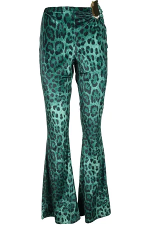 ALBERTO AUDENINO Bukser, Dame, Grøn, L, Polyester, Strækbare polyester spandex bukser