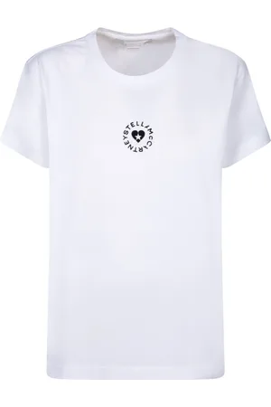 Stella McCartney Top, Dame, Hvid, M, Bomuld, Hvid T-shirt Chic Stil