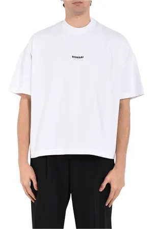 BONSAI Top, Herre, Hvid, M, Bomuld, Bomuldst-shirt med trykt logo