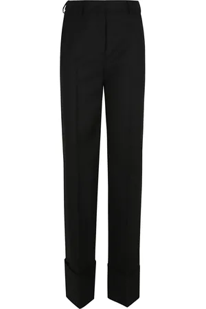 VALENTINO GARAVANI Bukser, Dame, Sort, XS, Uld, Solid Uldbukser