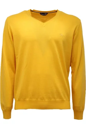 HARMONT&BLAINE Strik, Herre, Gul, M, 0538Ap trøje sweater