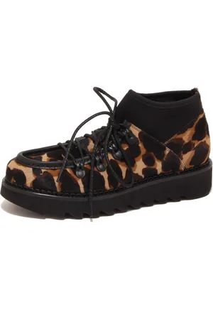 Alberto Guardiani Sko, Dame, Brun, 38 1/2 EU, Uld, Stilfuld Sharkboot Sko Made in Italy