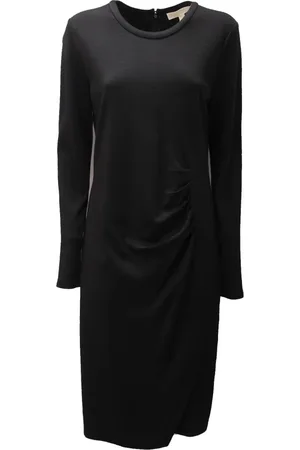 Michael Kors Kjole, Dame, Sort, XL, Uld, Sort Viskose/Uld Kjole